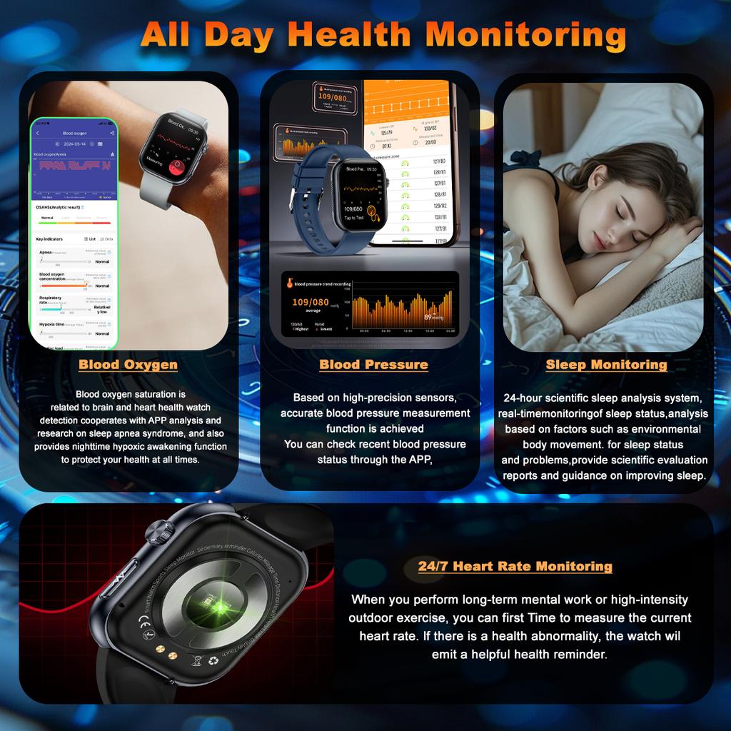 SACOSDING Женские умные часы с экраном Amoled для мужчин, для активного отдыха, Bluetooth, для звонков, ЭКГ, для мониторинга здоровья, для спорта, фитнес-трекера, умные часы