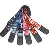 Retro Flower Printed Folk Wood Electric Guitar Strap Widened and Thickened Bass Guitar Universal Strap Guitar Accessories