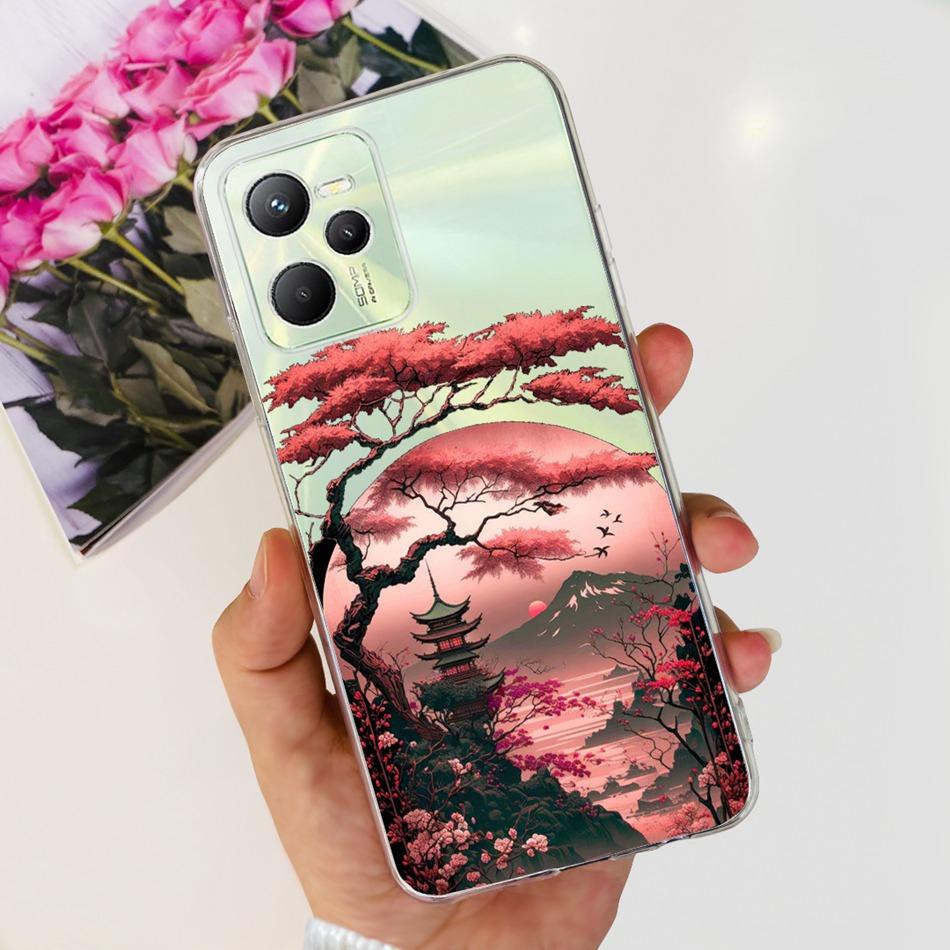 Чехол для Realme C35 RealmeC35 C 35 4G RMX3511 Модный Крутой Узор Мягкий Силикон ТПУ Чехлы для Телефона