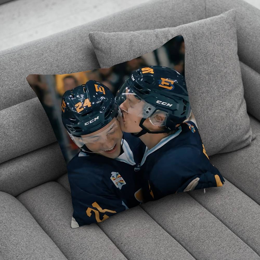 Popular TV HHeated RRivalry Pillow Case Square DoubleSided Printing Short Plush Sofa Cushion Cover Bedroom Bedside Pillow
