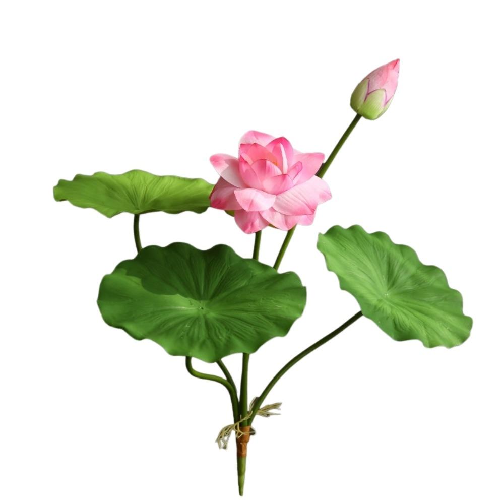 55cm Silk Lotus Flower Zen Spirit Fake Flowers Artificial Flower Branch Outdoor Garden Decor