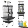 Large Bird Flight Cage with Rolling Stand Playtop Parrot Cage Pet Bird House for Parakeets Canaries Cockatiels Lovebirds
