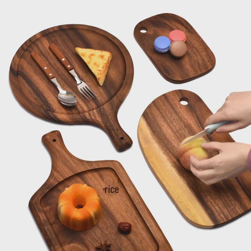 Acacia Wood Multipurpose Board: Bread, Baby Food, Fruit, Sushi, Pizza, Steak, and Cooked Foods