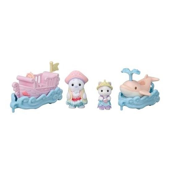 Sylvanian Families Amusement Park Ride Set - BoatDolphin CO-80 ST Mark Certification 3 years older Toy Dollhouse EPOCH