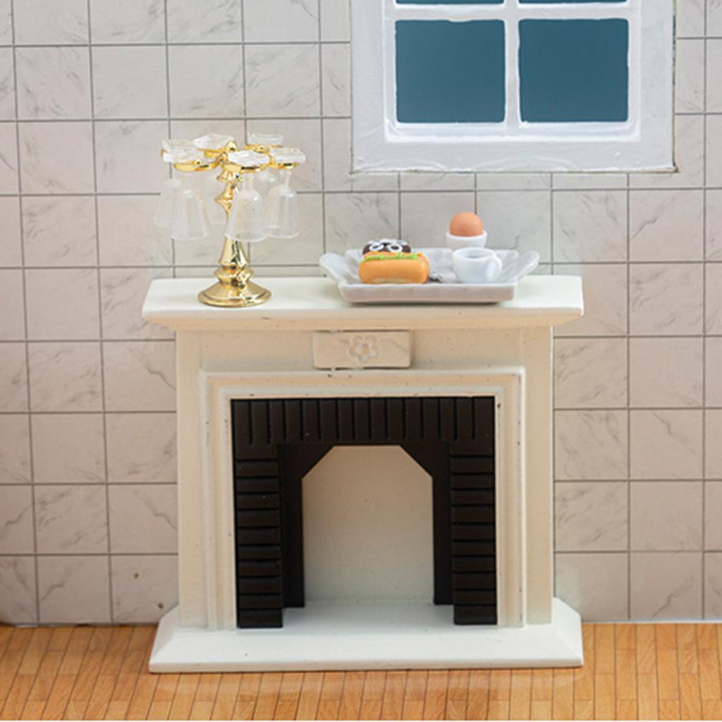Кукольный домик миниатюрная мебель модель камина украшение для праздничной вечеринки игрушечный орнамент для детского сада школьника