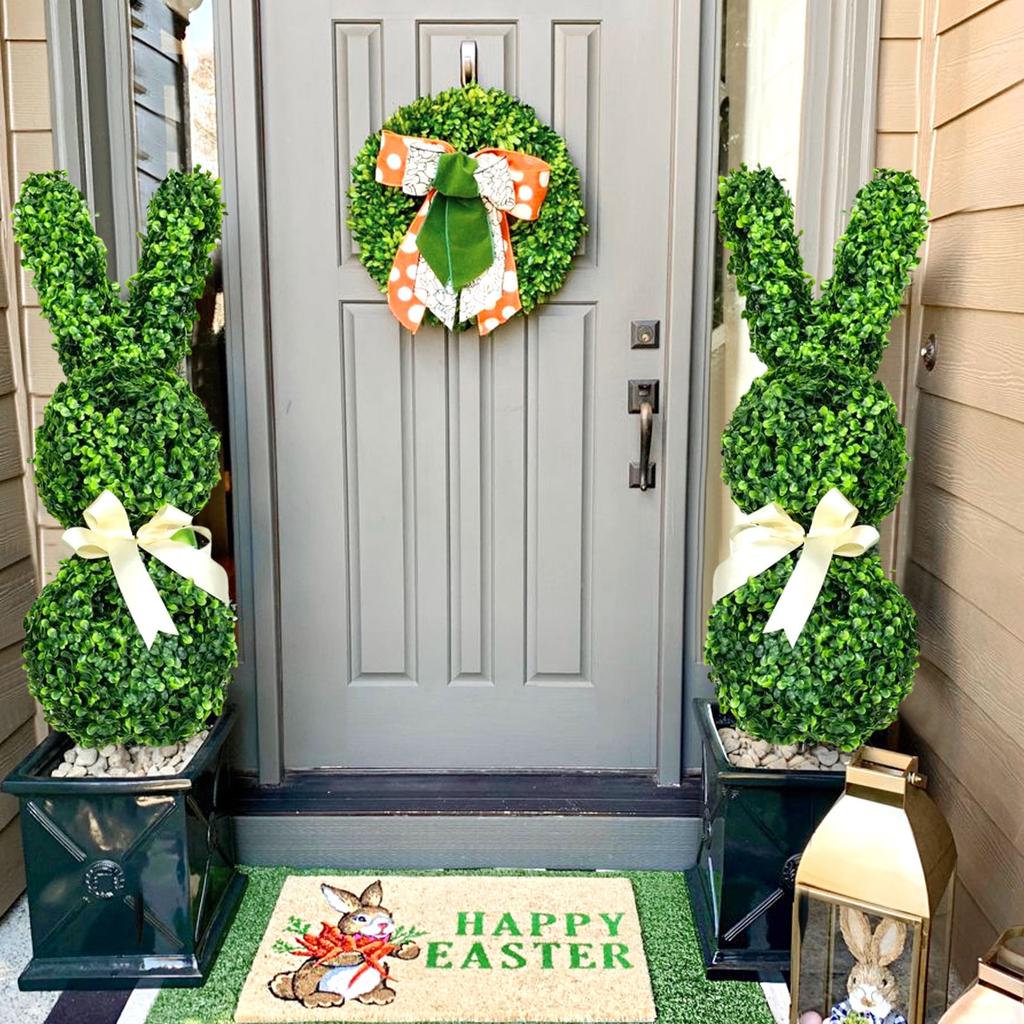 -shaped Plants, Simulated Ground Inserts, Suitable For Easter Porch Decoration Outdoor And Indoors