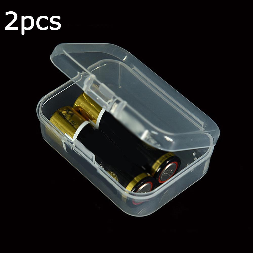 Jewelry Storage Box Small Mini 2pcs With Lid Collection Container Case Organizer Translucent Transparent Useful