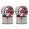 4Pcs 2.2" Aluminum Alloy Wheel Rim Hub for 1/10 Axial SCX10 90046 Traxxas TRX4 RR10 Wraith RC Crawler Car