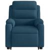 Electric Recliner Chair with Rising Function Blue Velvet