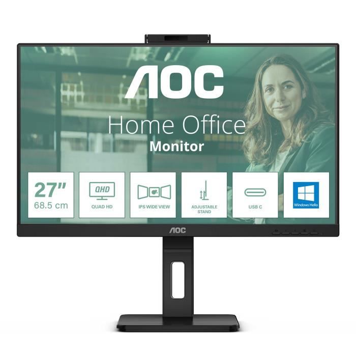 Aoc q27p3qw écran plat de pc 68,6 cm (27'') 2560 x 1440 pixels quad hd