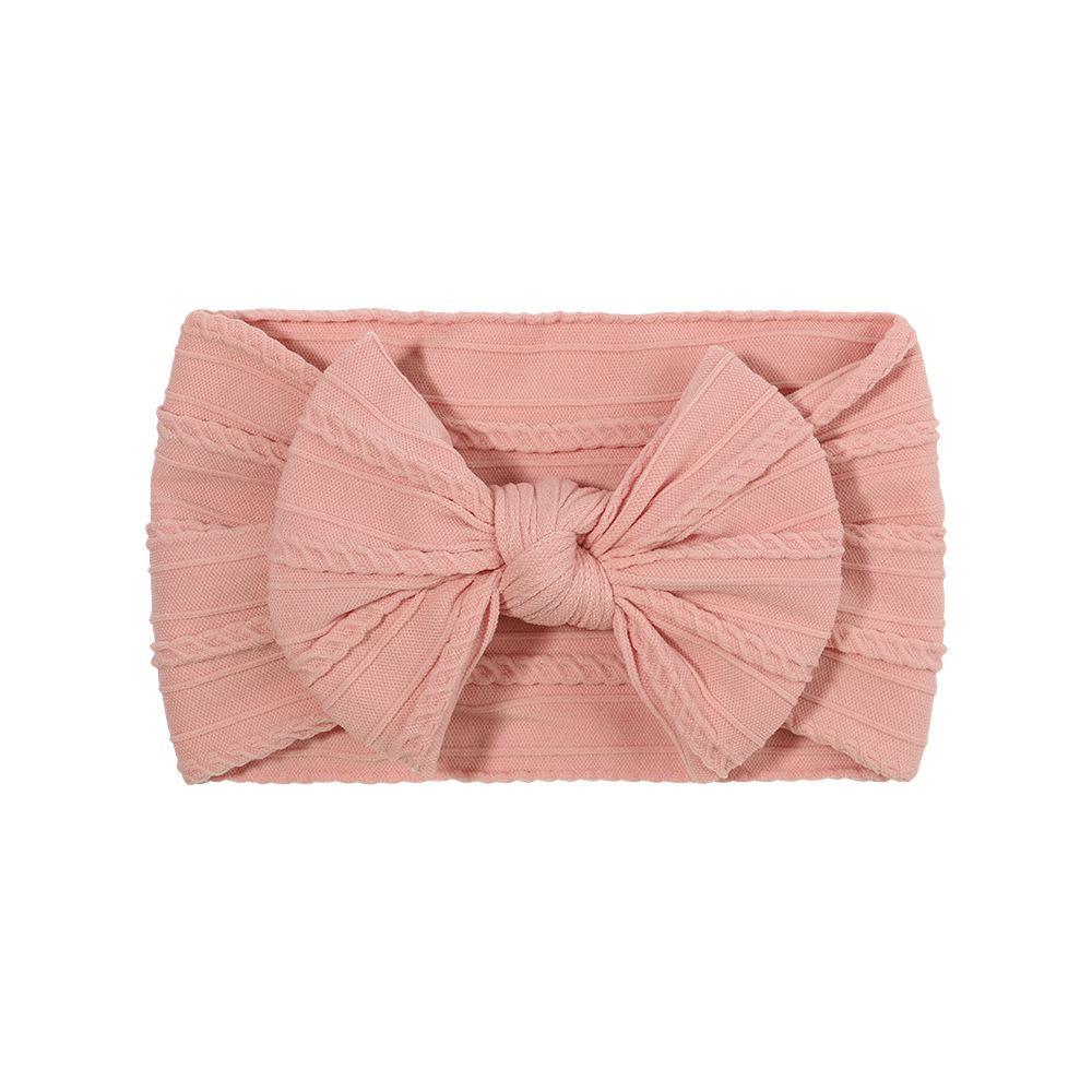 Детская повязка на голову, Эластичная повязка с широким краем и бантом