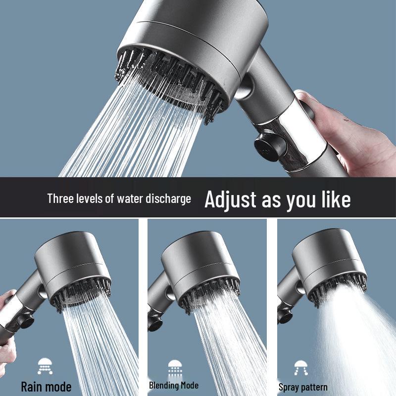 German Dai Pen Douyin Style Three-Speed Supercharged Massage Shower Head with Filter