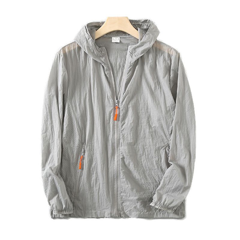 Экспорт Экспорт Товары для дома Лазерная перфорация Одежда для защиты от солнца Мужская защита от УФ Японский оригинал Одноразовая этикетка Одежда-скин с капюшоном