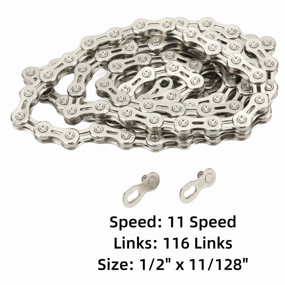 11 Speed Bike Chain 116 Links Replacement Chain Durable Mountain Bike Chain Bike Maintenance