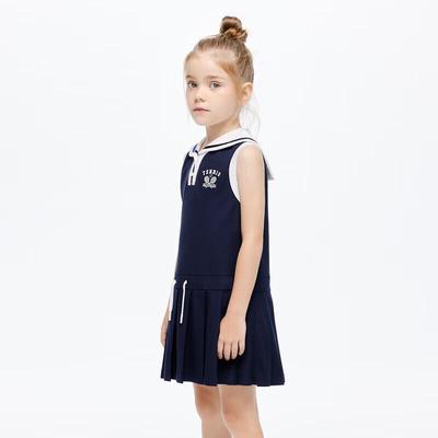 Little MO&Co. Девочковое sleeveless платье в плиссированном теннисном стиле с функцией Cool-Dry