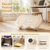 Hollow Out Adjustable Footstool Nonslip Bottom Office Desk Leg Rest Under Desk Footrest  At Work