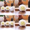 Water Boiled Egg Plushie Soft Keyring Toy With Smiling Face For Gift And Decoration