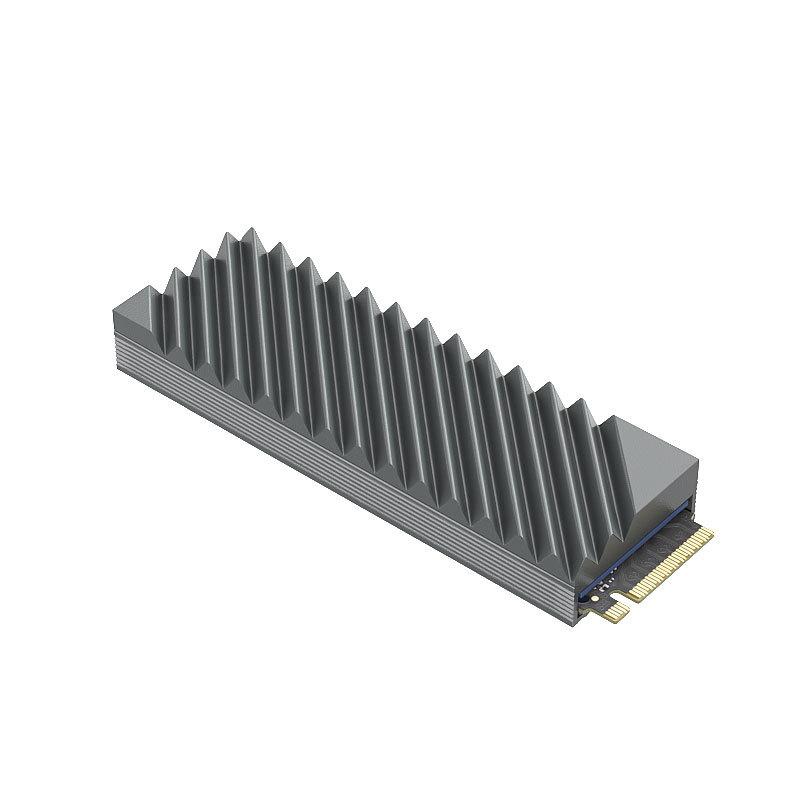 Радиатор охлаждения SSD M.2, Охлаждение жесткого диска 2280 NVMe NGFF SSD, Алюминиевый охладитель-радиатор с термосиликоновой прокладкой для материнской платы