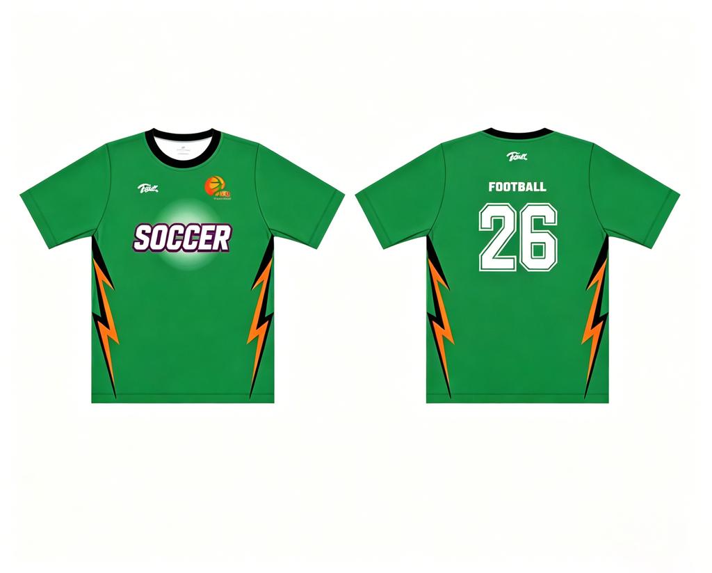 Custom High Quality Soccer Jersey Team Uniform XL Short-Sleeve Breathable Quick Dry Unisex Plus Size Polyester
