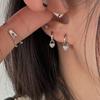 Ниша Легкие Роскошные Высококачественные Серьги Love Small Lock Ear Buckle Женственность Элегантные Ретро Модные Универсальные Серьги Серьги