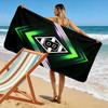 Radiant geometric illumination Print beach towel, quick drying, suitable for travel, outdoor sports, jogging, the beach and swimming, gift