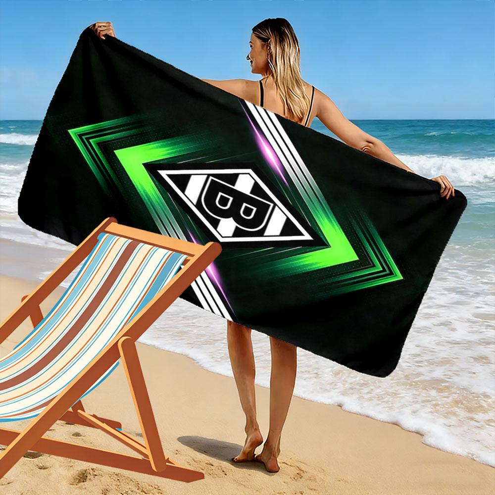 Radiant geometric illumination Print beach towel, quick drying, suitable for travel, outdoor sports, jogging, the beach and swimming, gift