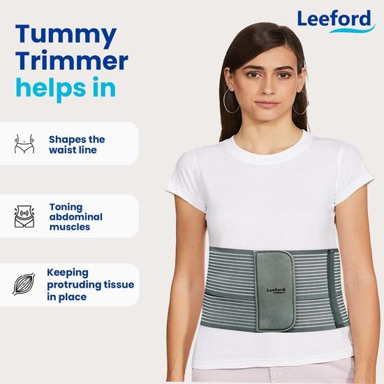 Пояс для живота Leeford Post Pregnancy Abdominal Bandage After Rods | Пояс для уменьшения живота и поддержки живота для женщин и мужчин | Идеально подходит для похудения Waist-Grey XL