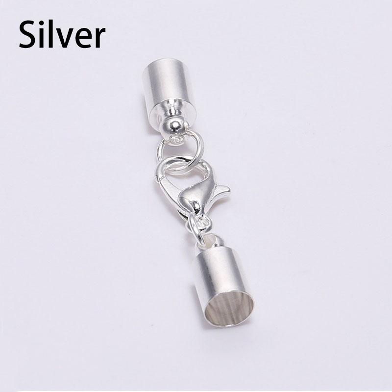 10 шт./лот браслет-цепочка с круглыми концами шнура, заглушки, браслет из кожаного шнура