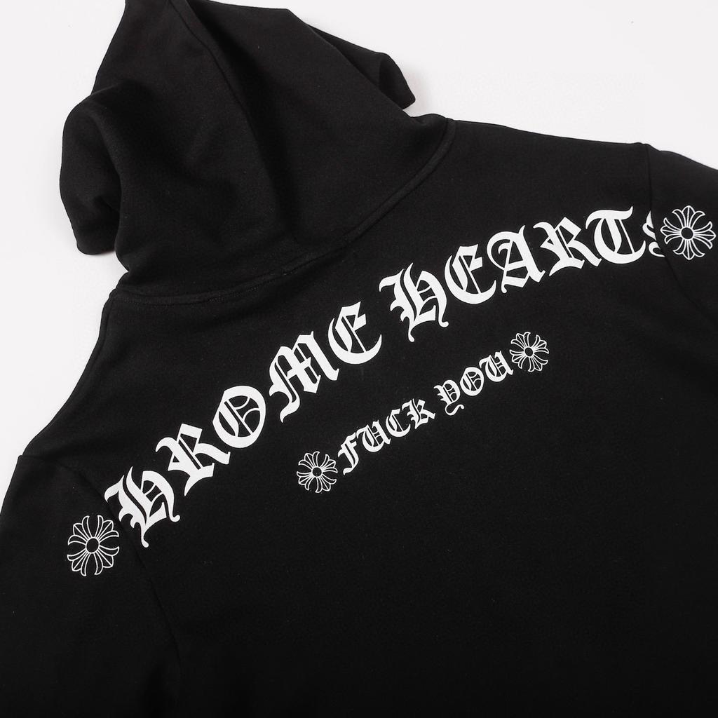 830 CHROME HEARTS Осень-Зима 2026 Новый Большой Размер Классический Стиль Логотип Молния Худи Толстовка, Подходит для Ношения Парами