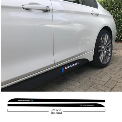 Наклейка M Performance для BMW F30 F31 F32 F33 F22 F23 F15 F85 F10 E60 E61 G30 E90, боковая юбка из углеродного волокна, порог Racing