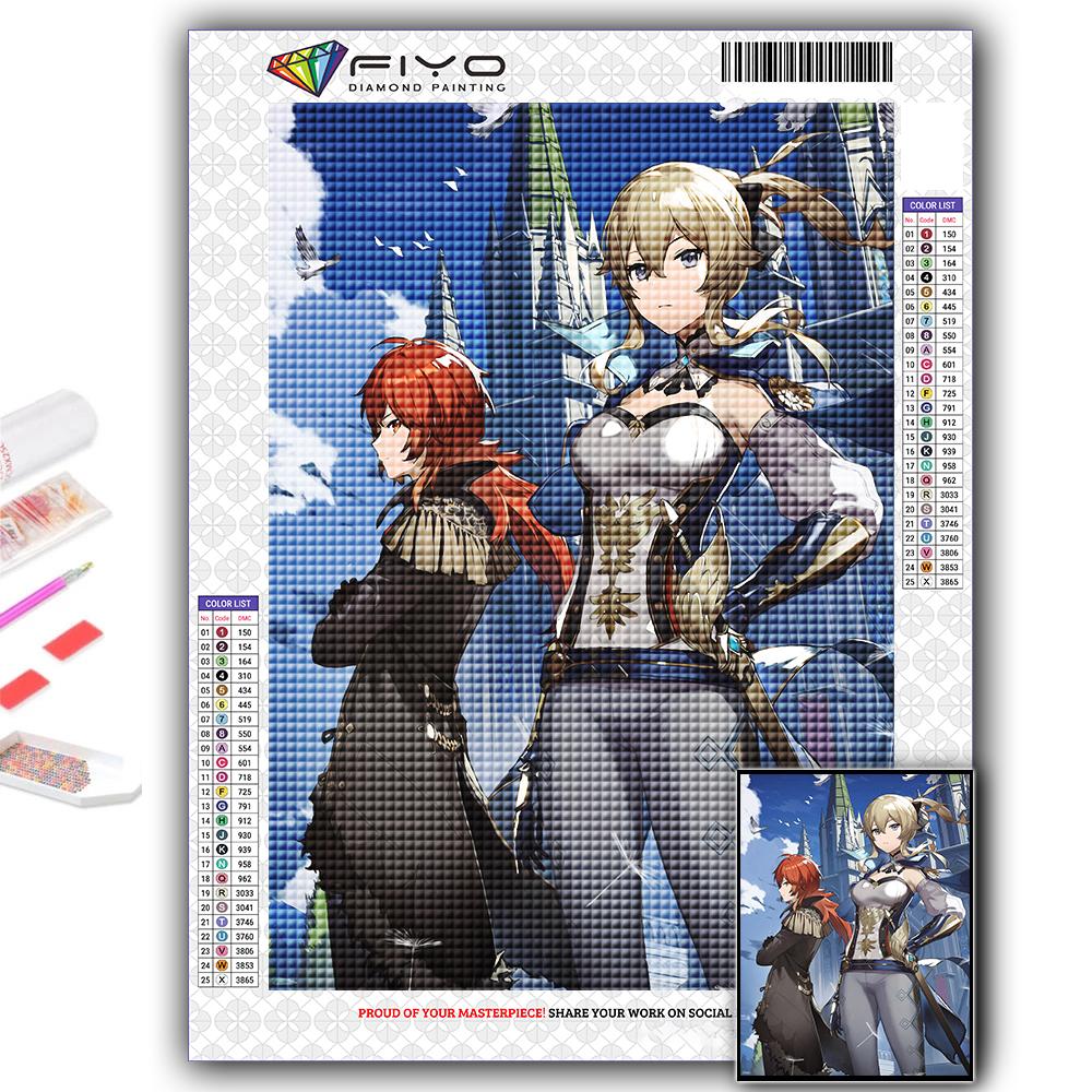 Алмазная картина Genshin Алмазная мозаика Ремесло Алмазная вышивка Картина