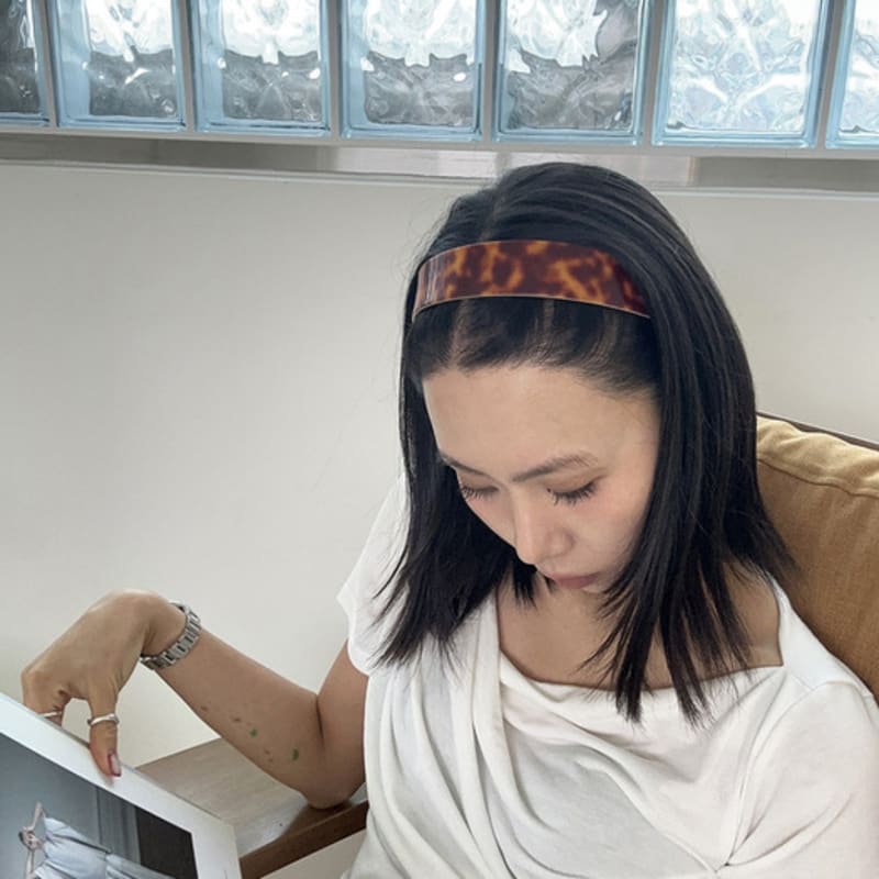 Mosxe Мягкая леопардовая повязка для волос