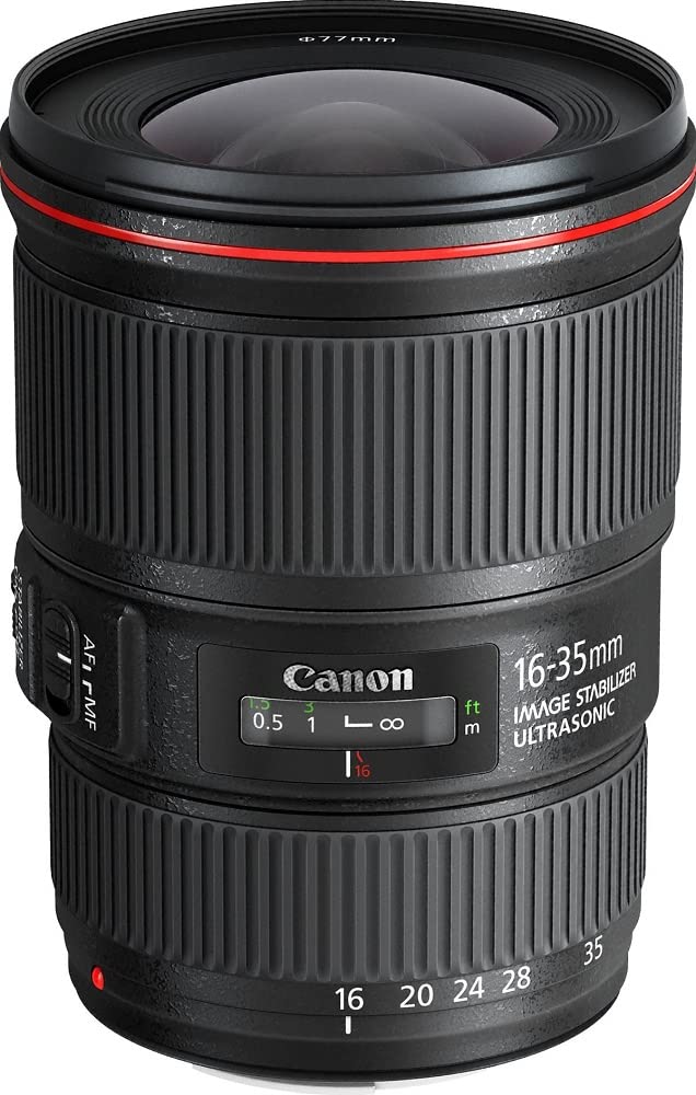 Canon Wide Angle Zoom Lens F4L IS USM Full Size Compatible EF16-35mm EF16-3540LIS