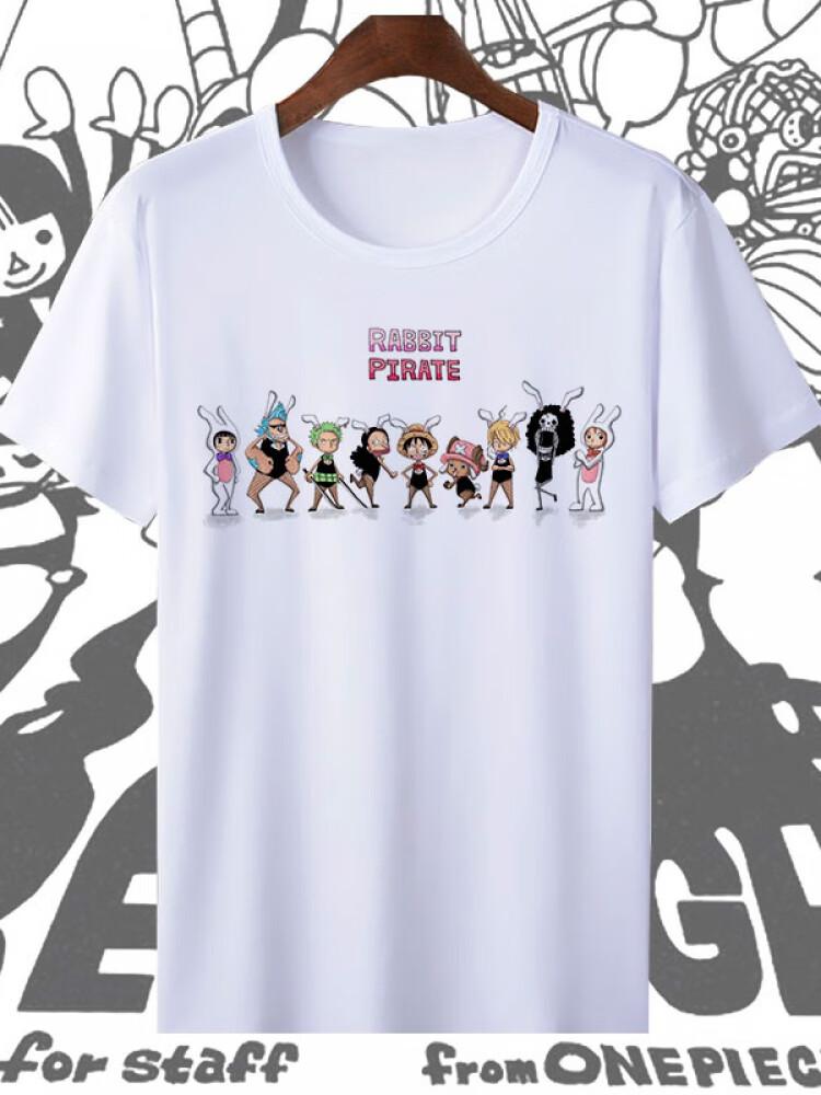 One Piece Luffy Unisex Tshirt 2026 Summer New Popular Anime Print American Trend Casual Parentchild Short Sleeved Top