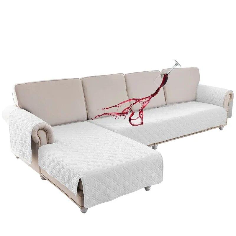 Водонепроницаемый чехол для дивана, стеганый противоскользящий чехол для дивана, угловой диван для гостиной, L-образный коврик для дивана для кошек, собак, защита детской мебели