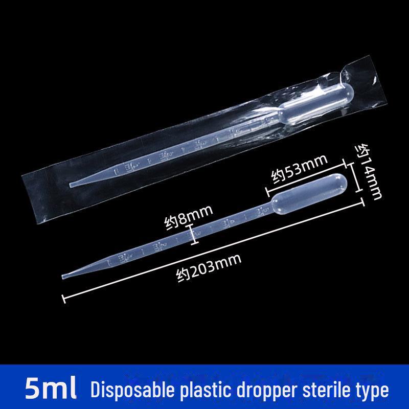 100-pack Disposable Plastic Graduated Pipettes: 3ml, 2ml, 1ml, 5ml.