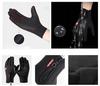 Sports Gloves -30C Unisex Zipper Anti-Slip Foam Touch Screen Lining