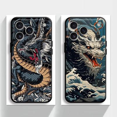 Крутой чехол-бампер с головой дракона для Apple iPhone 17 Pro Max 13 15 Pro 7 8 14 Air 12 16 11 XR XS MAX