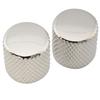 Musiclily Pro Steel Dome Knobs, 19mm, Inch Standard, for USA Electric Guitars/Basses, Nickel (Set of 2)