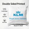 Нидерланды KLM Голландские Авиалинии Наволочка Плюшевая Ткань Мягкая Двусторонняя Печать Диван Теплая Зимняя Дом Детский Подарок Наволочка