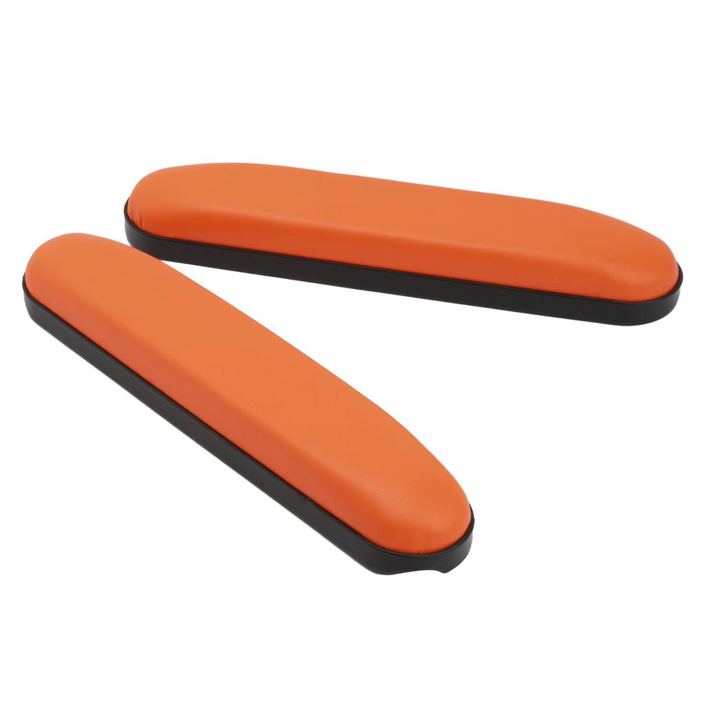 2 шт. накладки на руки для инвалидных колясок из искусственной кожи, мягкий удобный подлокотник, водонепроницаемый чехол на подлокотник, оранжевый