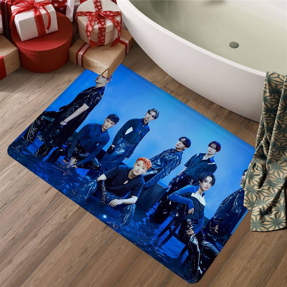 KPOP A-ATEEZs Room Mats Nordic Style Home Doormat Bathroom-Toilet Mats Bedroom Hotel Decor Mat