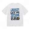 Slight Stretch Comfy Classic T-Shirt Lightning Star Print Design Tee