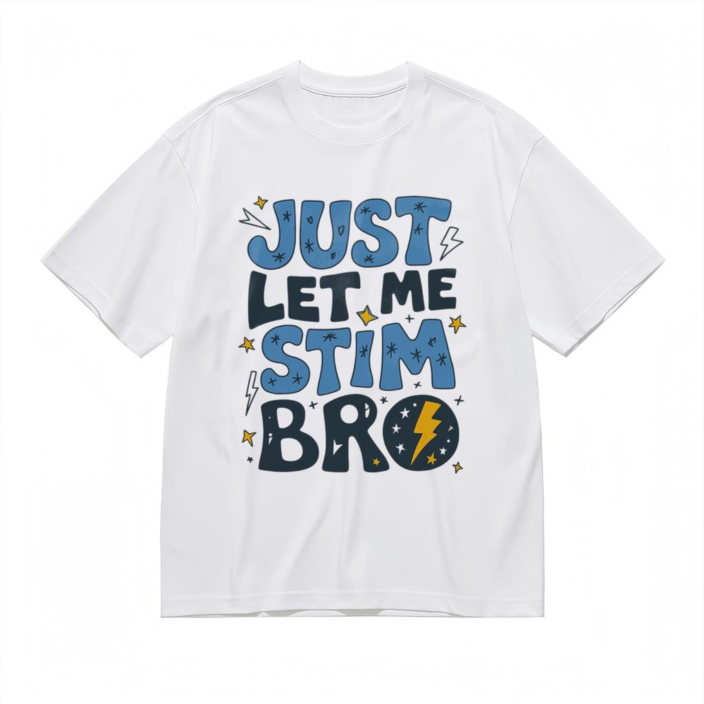 Slight Stretch Comfy Classic T-Shirt Lightning Star Print Design Tee