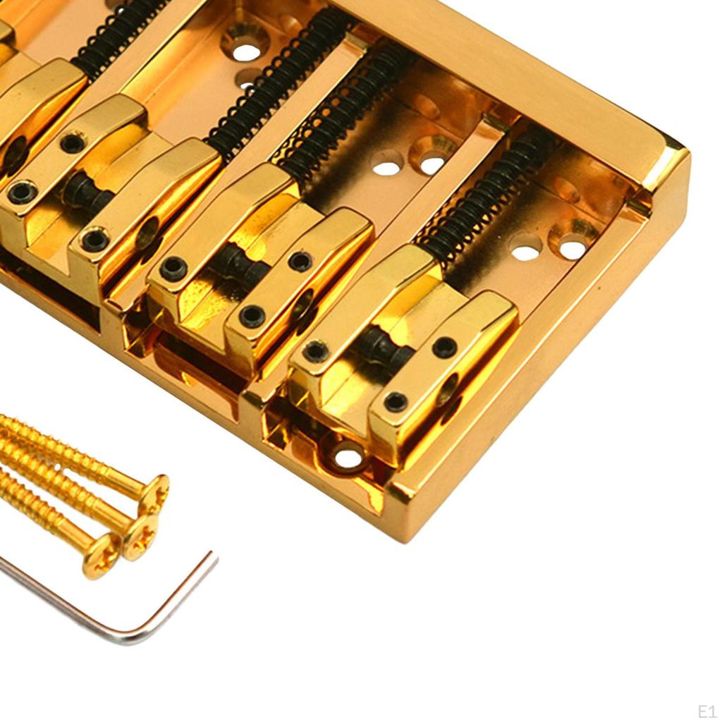 Electric Bass Bridge Replace Kit Music Instruments Accessories Easy To Install for