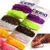 4mm 6mm Ice Dub Chenille Fly Tying Sparkly Yarn for Woolly Bugger Flashy Body Wrapping, Salmon & Steelhead Flies Lures