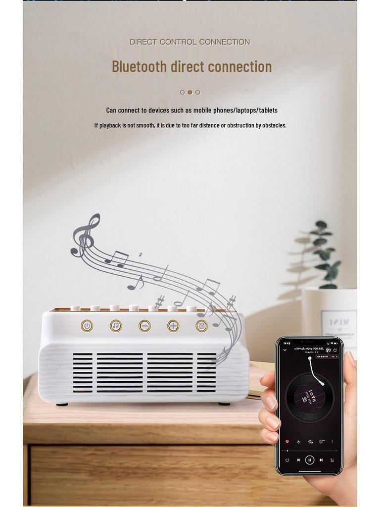Высококачественный мини-динамик Bluetooth с регулируемым белым шумом для домашнего использования в помещении