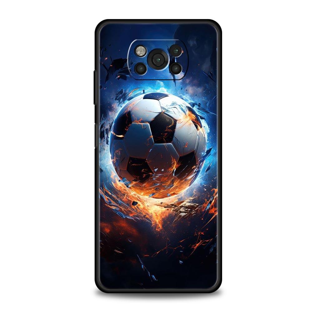 Чехол для телефона Футбольная страсть Футбольный мяч Для Xiaomi Poco X6 X5 Pro X4 X3 NFC F5 Pro F4 F3 GT M5 M4 Pro 5G M3 C51 C50