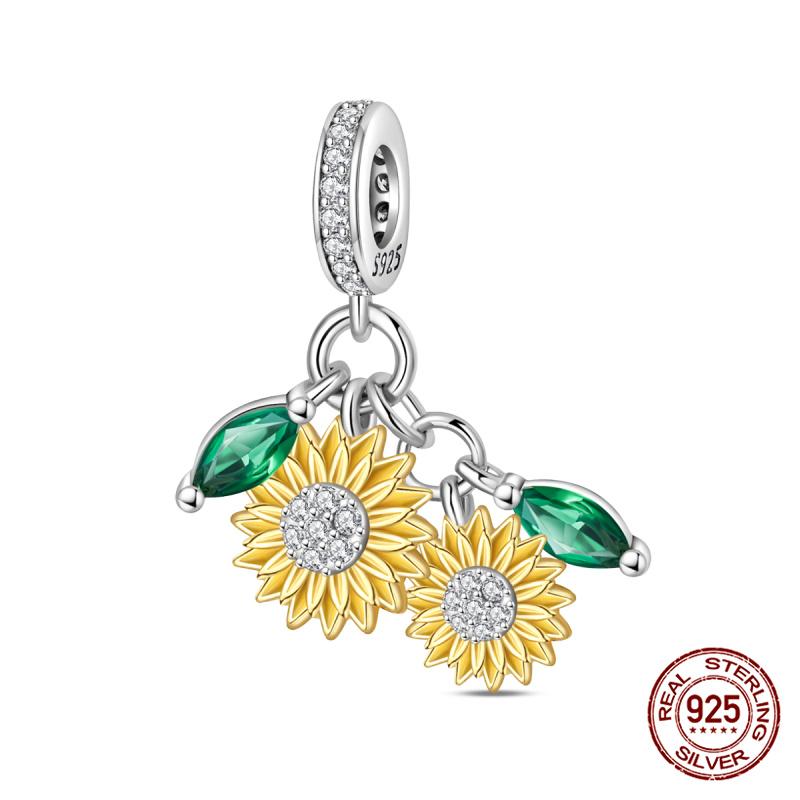 New 925 Silver Pumpkin Car Princess & Cactus Charms Fit 925 Bracelet Jewelry Making For Women Gift