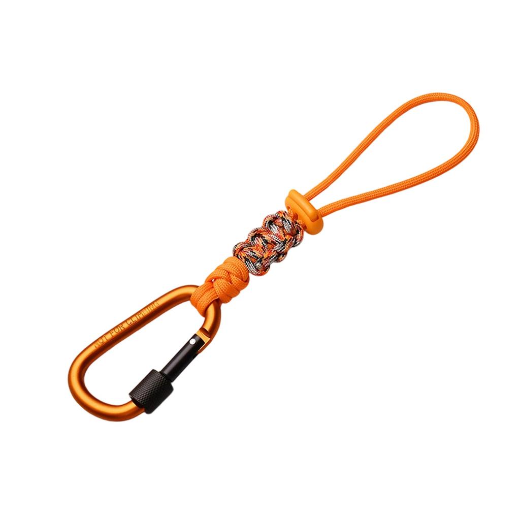 Multifunctional Outdoor Camping Accessory, Rope Keychain with -Loss Strap and Water Bottle Hook Hiking